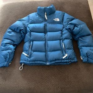 North Face Blue Puffer Jacket